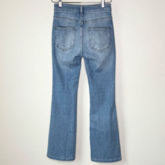 Anthropologie Pilcro High Waist Button Fly Flare The Icon Jeans in Light Wash De - Picture 2 of 10